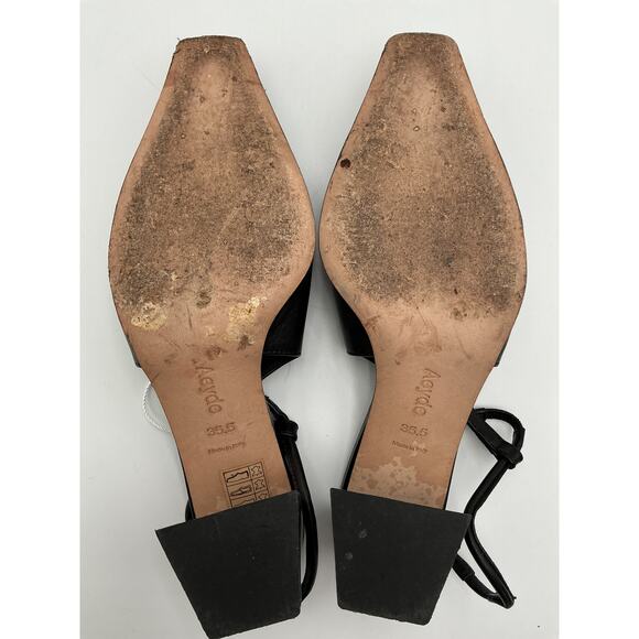 Aeyde 'Polly' Black Leather Slingback Pumps Size 5.5 - Picture 6 of 6